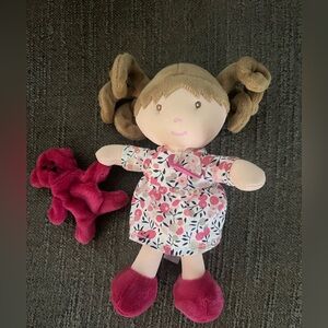 Jolijou Paris Demoiselle My First Doll with Bear toy set excellent preloved